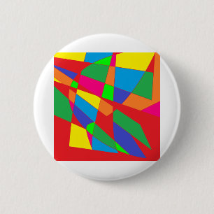block red colours art 2 inch round button