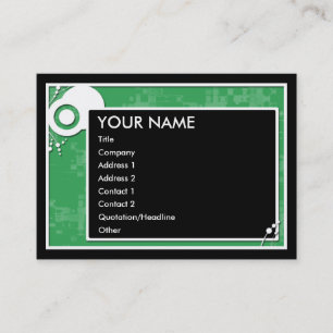 block scheme : L : green : Business Card
