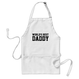 Block Sports Typography World's Best Daddy Standard Apron
