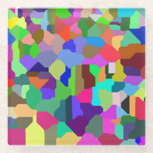 Block Tile Glass Coaster