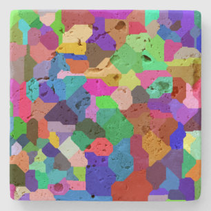 Block Tile Travertine Coaster