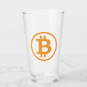 Blockchain Bitcoin Art Geek Gift Idea Glass