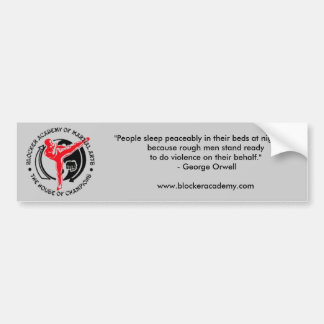 Blocker Academy of Martial Arts Bumper Sticker