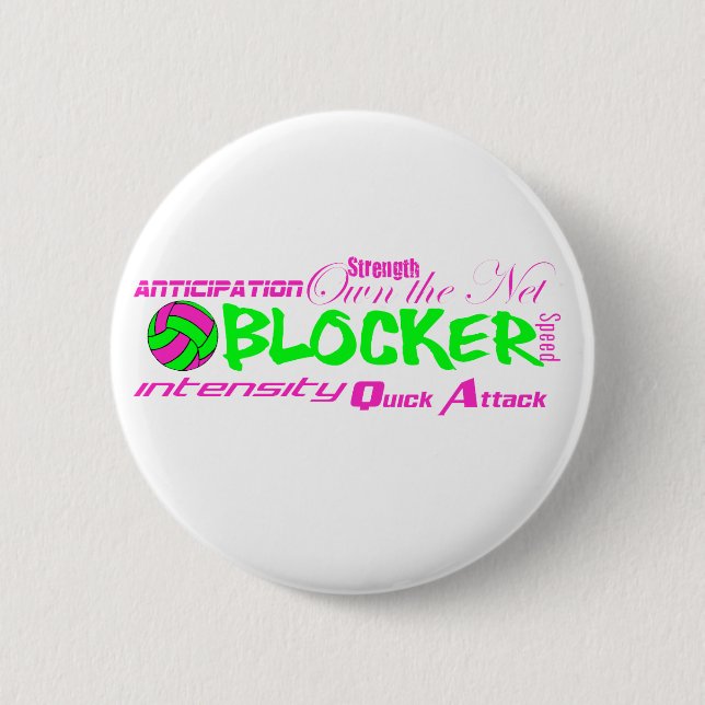 Blocker Traits 2 Inch Round Button (Front)