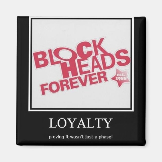 Blockhead Magnet (Front)