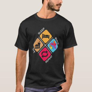 Blocks Building ideas Sleep Eat Build Repeat T-Shirt