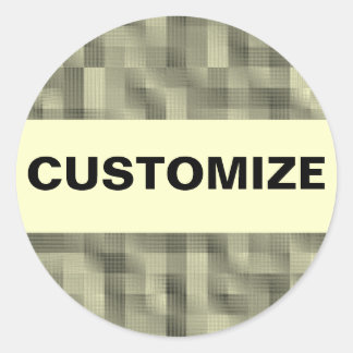 Blocks Classic Round Sticker