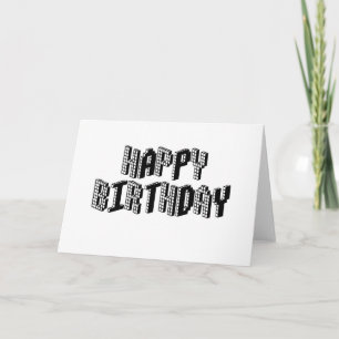 Blocks Happy Birthday Card