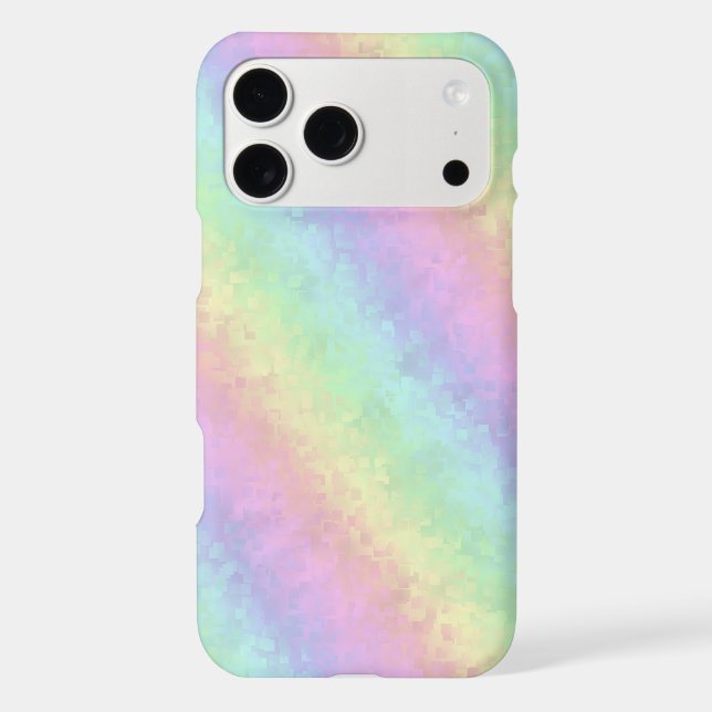 Blocks in Pastel Colours 3D Rainbow Art (Back)