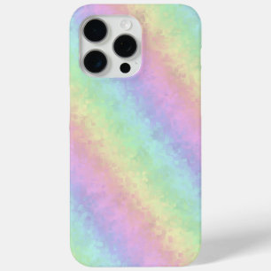 Blocks in Pastel Colours 3D Rainbow Art iPhone 15 Pro Max Case