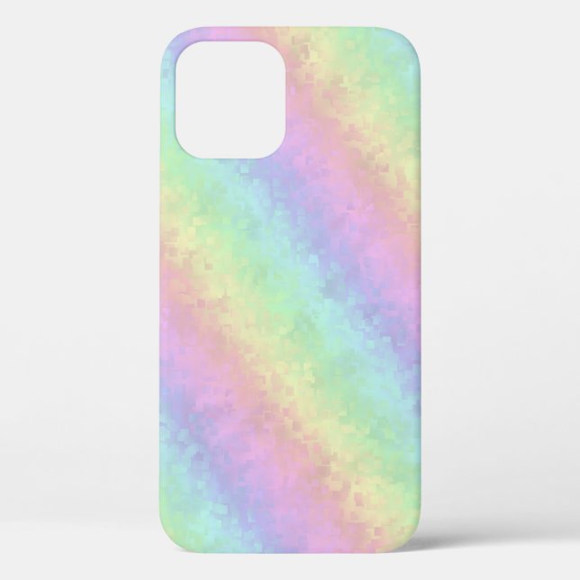 Blocks in Pastel Colours 3D Rainbow Art Case-Mate iPhone Case (Back)