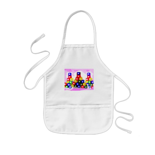 Blocks in the mist kids apron (Front)
