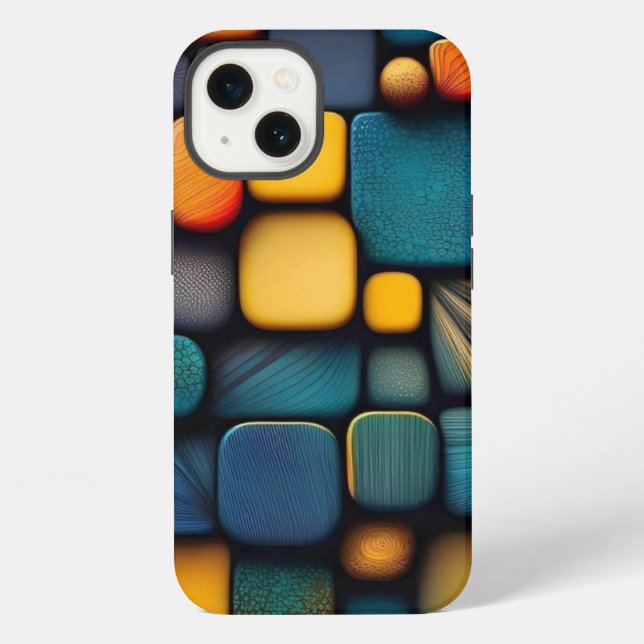 Blocks iPhone Case (Back)