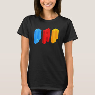 Blocks Master Dad Brick Builder Cool Builder Dad T-Shirt