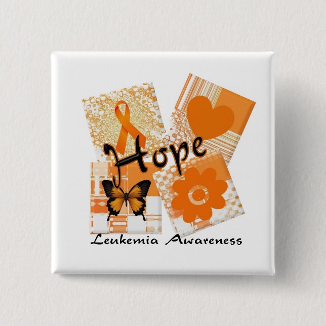 Blocks of Hope 2 Inch Square Button (Front)