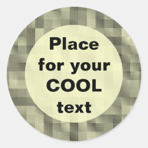 Blocks - Round Template Classic Round Sticker