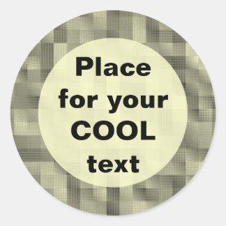 Blocks - Round Template Classic Round Sticker