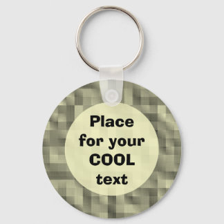 Blocks - round Template Keychain