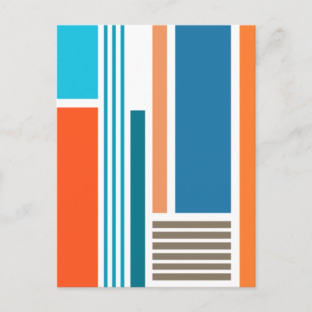 Blocks & Stripes 5 Postcard (Front)