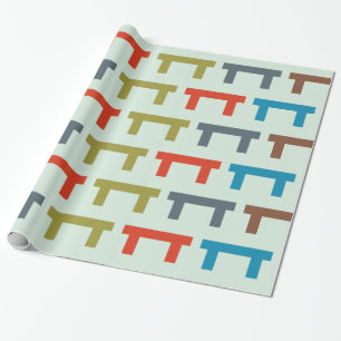 blocks wrapping paper
