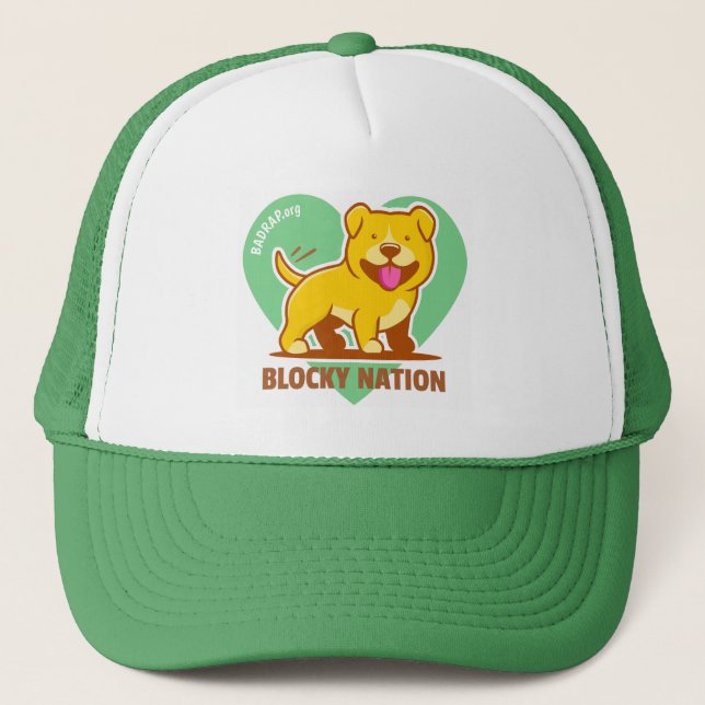 Blocky Nation Trucker Hat (Front)