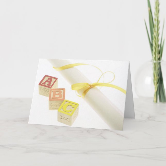 Blocs ABC et carte de diplôme (Devant)