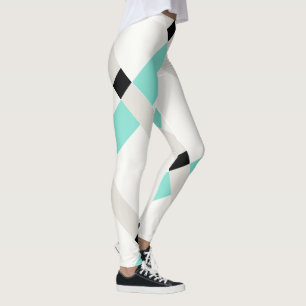 Blocs de couleur Geo minimaliste Leggings d'art mo