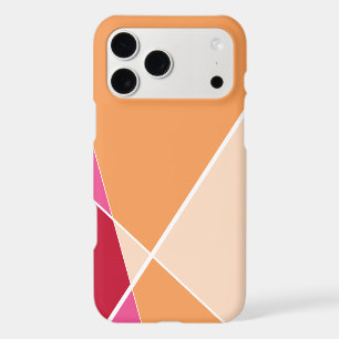 Blocs de couleur orange à motifs géométriques mode