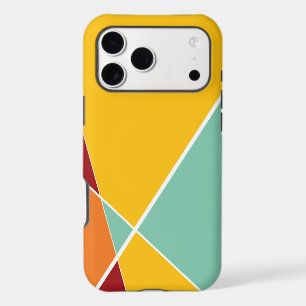 Blocs de couleur tropicaux à croisillons géométriq
