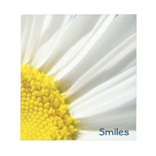 Blocs-notes Fleurs de Pâquerette Blanche Daisies F