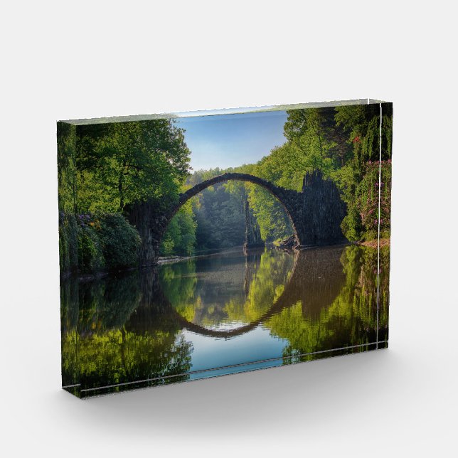 Blocs photo avec image de pont arc-en-ciel (Gauche)