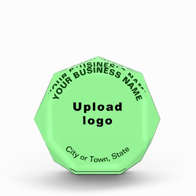 Blocs photo en forme d'ocagon vert commercial (Devant)