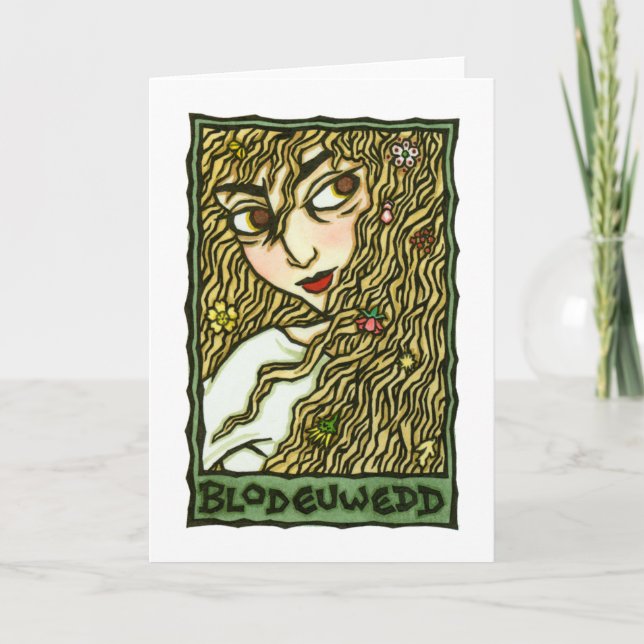 Blodeuwedd Greeting Card (Front)