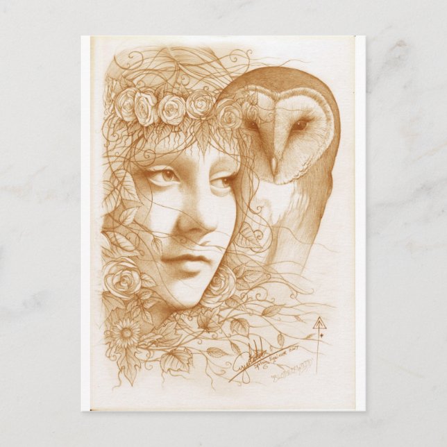 Blodeuwedd Postcard (Front)