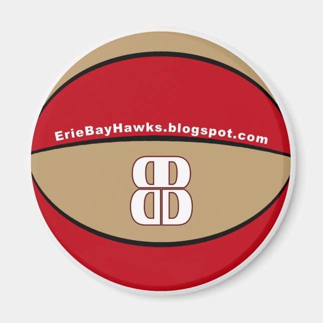 Blog Talk Bay Hawk aimant de basket-ball (Devant)