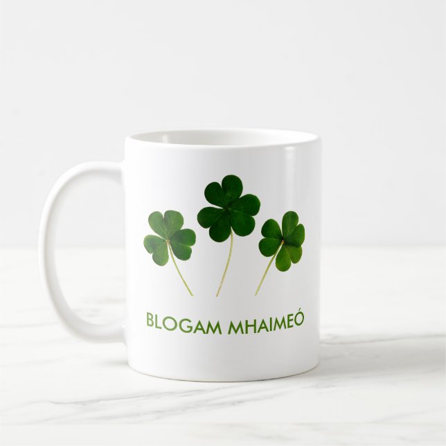 Blogam Mhaimeó - Grandma's Cuppa in Irish Gaelic Coffee Mug (Left)