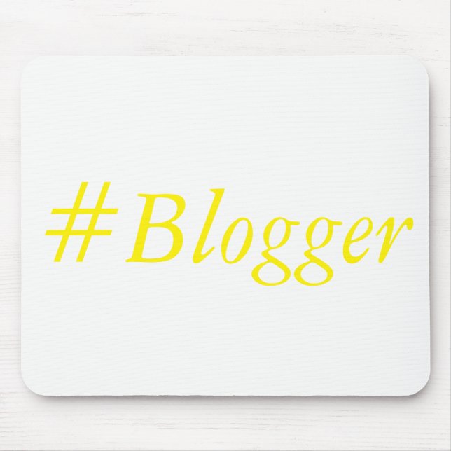 #Blogger Mousemat Mouse Pad (Front)