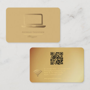 Blogger QR Code Business Card