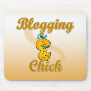 Blogging Chick Mouse Pad