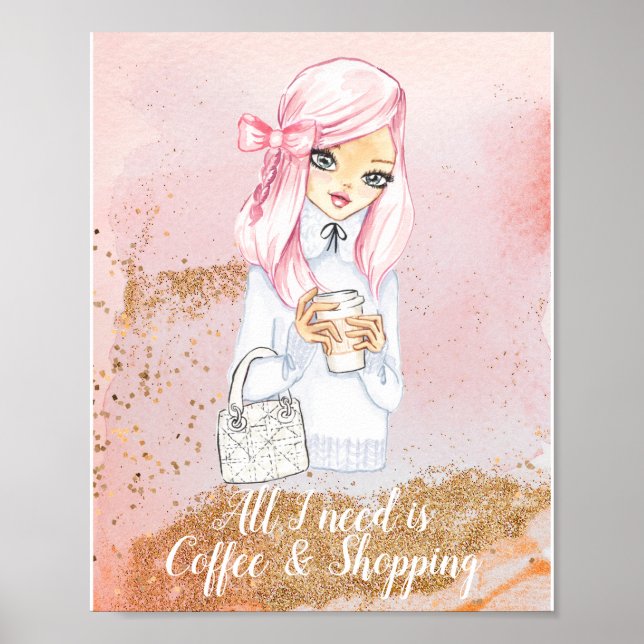 blogueur d'hiver cosy girl planner affiche (Devant)