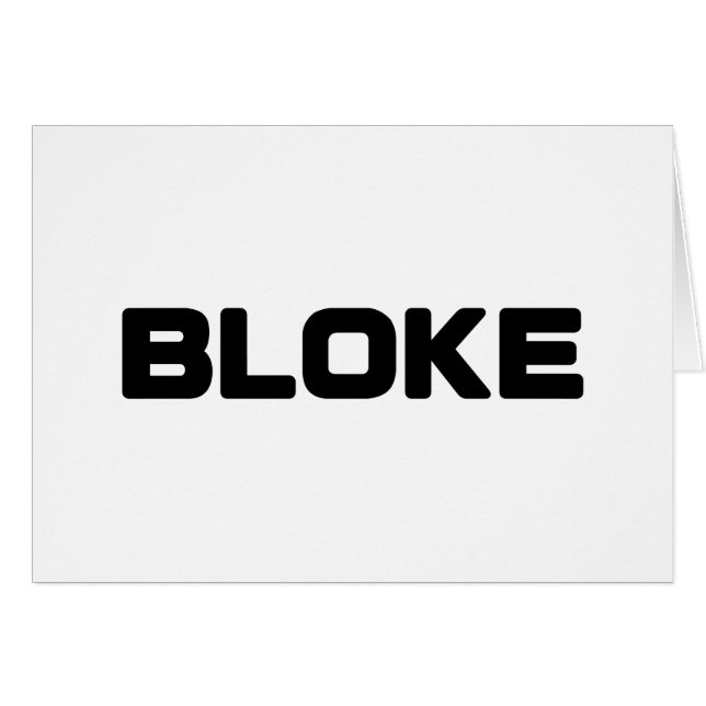 BLOKE CARD (Front Horizontal)