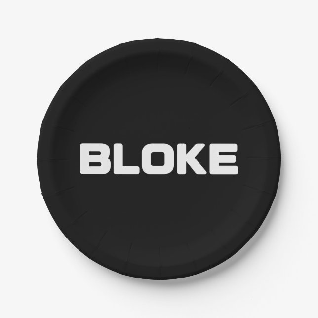 BLOKE PAPER PLATE (Front)