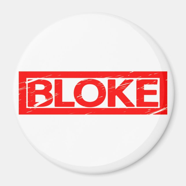 Bloke Stamp Magnet (Front)
