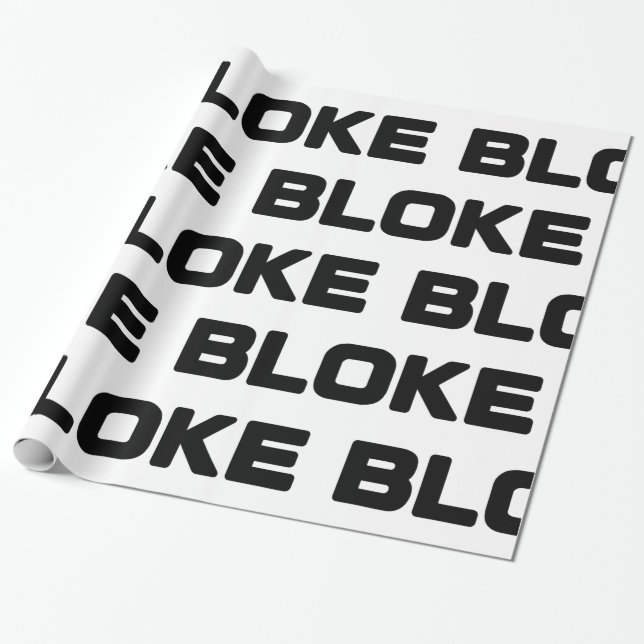BLOKE WRAPPING PAPER (Unrolled)