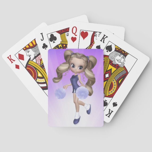 Blond Cheerleader Playing Cards (Back)