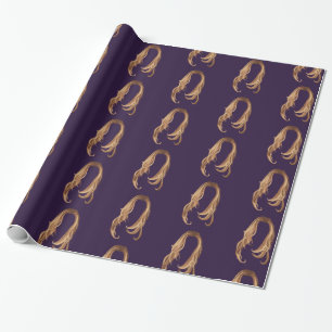 Blond Hair Wrapping Paper