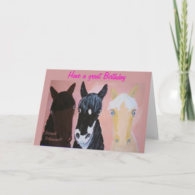 Blond joke ,Birthday Card (Front)