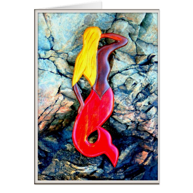 blond mermaid in red (Front)