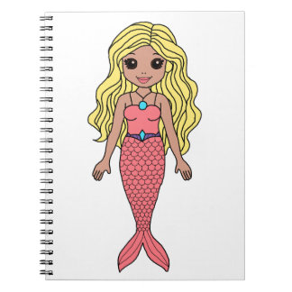 Blond Mermaid Notebook