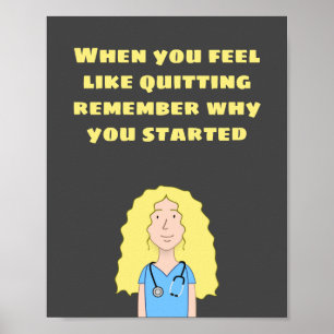 Blond Nurse Poster
